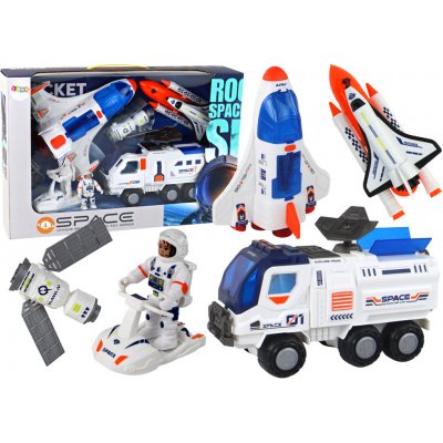 Lean Toys Sada Vesmírná mise Raketa 7 ks