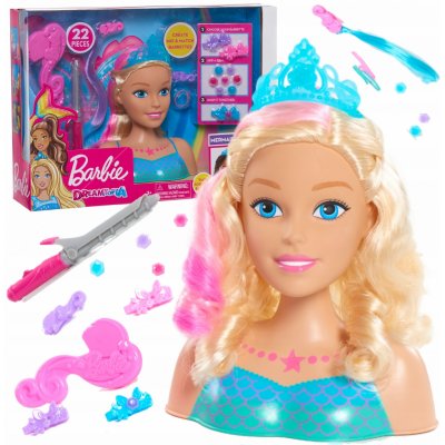 Barbie Dreamtopia česací hlava 27 cm – Zboží Mobilmania