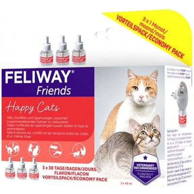 Feliway Friends NÁPLŇ 3 x 48 ml – HobbyKompas.cz