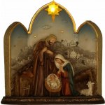 Pro-Tech shop Vánoční figurka Svatá rodina v betlémě s LED hvězdou 21x10x21cm 80154 – Hledejceny.cz