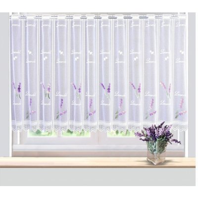 Záclona žakárová Levandule š.60cm - zbytek 1,15m v celku - 60 cm 603567-675 – Sleviste.cz