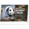 Kalendář Stolní Za zvířaty do zoo Miroslav Bobek 23,1 × 14,5 cm 2024