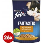 Felix Fantastic s kuřetem v želé 26 x 85 g – Hledejceny.cz