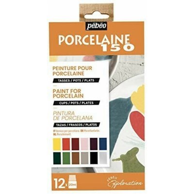 Sada barev na porcelán Pébéo Porcelaine 150 12 × 20 ml II – Zboží Mobilmania