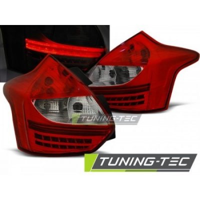 Světla zadní FORD FOCUS 3 11-10.14 HATCHBACK RED WHITE LED – Hledejceny.cz