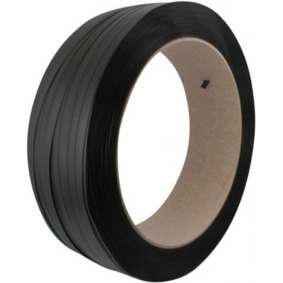 Vázací páska PP 12*0,7 mm, dutinka 400 mm, černá, 2200 m – Zboží Dáma