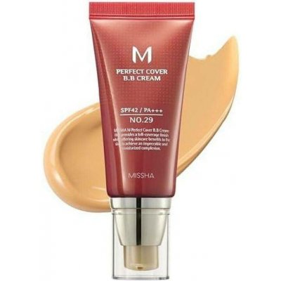 Missha M Perfect Cover BB Cream 29 Caramel Beige SPF42 50 ml – Sleviste.cz