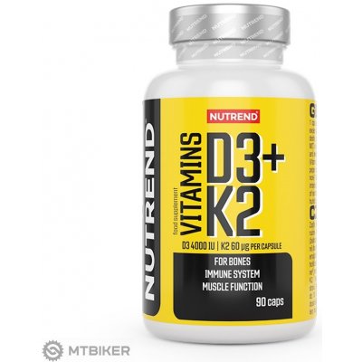 Nutrend Vitamins D3+K2 90 kapslí – Zboží Mobilmania