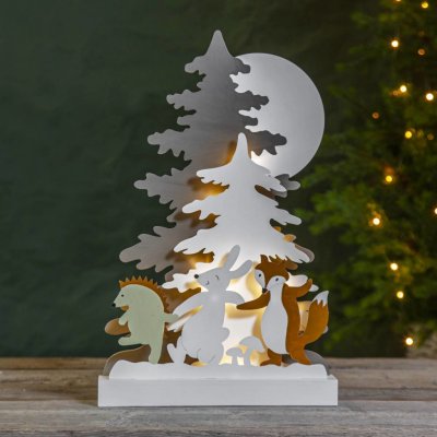 Eglo 411292 LED Vánoční dekorace FOREST FRIENDS 10xLED 0,03W 2xAA EG411292 – Hledejceny.cz