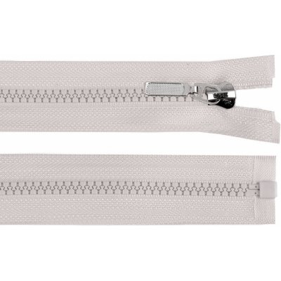 Kostěný zip No 5 délka 30 cm s ozdobným jezdcem, malé, 310 šedá světlá – Hledejceny.cz