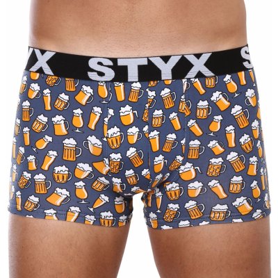 Styx pánské boxerky art sportovní guma nadrozměr pivo (R1357) – Zboží Dáma