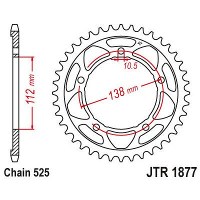 JT Sprockets JTR 1877-45 – Zbozi.Blesk.cz