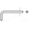 Imbusy Imbusový klíč Bossard 1411284 HEX 5/64" 47mm DIN 911