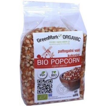 Greenmark Organic Bio Kukuřice na popcorn 0,5 kg
