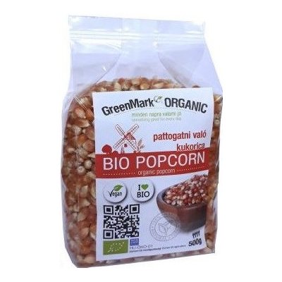 Greenmark Organic Bio Kukuřice na popcorn 0,5 kg