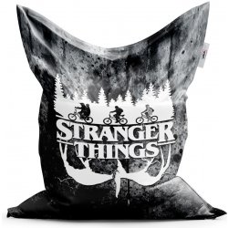 Sablio sedací vak Classic Stranger Things White 200x140 cm