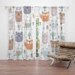 Sablio Závěs Animovaná lesní zvířátka: 2ks 140x250cm – Hledejceny.cz