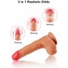 Vibrátor Paloqueth Realistic Dildo Vibrator with with 5 Shocks & Rotations Skin