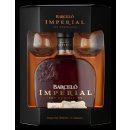 Ron Barceló Imperial 38% 0,7 l (dárkové balení 2 sklenice)