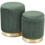 Halmar Sada taburetů Monty 2 ks zelená – Zboží Dáma