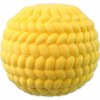 Dog Fantasy míček + flexi lana TPR pěna žlutý 22 cm