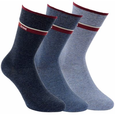 RS ponožky zdravotní 3218722 mix klasické bez gumiček pánské 3 páry modré