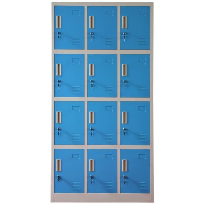 ZLKL Skříňka boxová dvanáctidveřová 1850 mm x 900 mm x 400 mm – Zboží Dáma