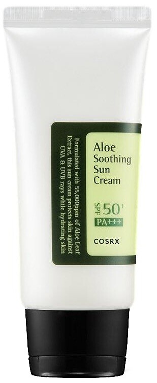 COSRX Aloe Soothing Sun Cream SPF50/PA+++ opalovací krém s výtažky aloe vera 50 ml