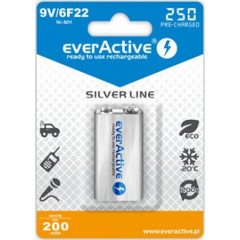 EverActive Silver Line 9V 250 mAh 1ks EVHRL22-250