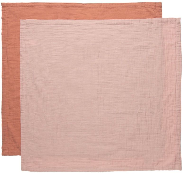 Bébé-jou Mušelínová Pure Cotton Pink 70 x 70 2 ks