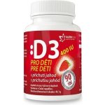 Nutricius Vitamín D3 400IU pro děti jahoda 90 tablet – Hledejceny.cz