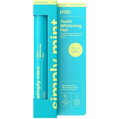 Pop Teeth Whitening Pen Simply Mint bělicí pero mátové 4 ml – Zboží Mobilmania