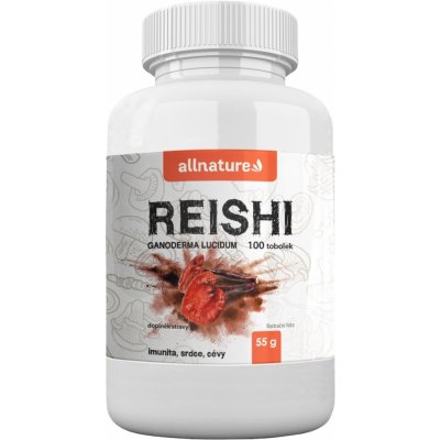 Allnature Reishi 500 mg 100 rostlinných kapslí – Hledejceny.cz