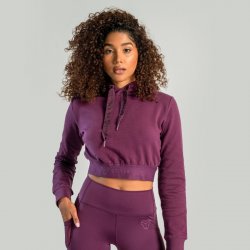 Strix dámská mikina Essential Cropped Hoodie Plum plum