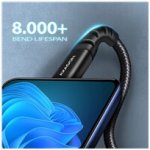 Axagon BUCM-CM10AB HQ USB-C USB-C, USB 2.0, PD 60W 3A, ALU, oplet, 1m, černý – Zboží Mobilmania