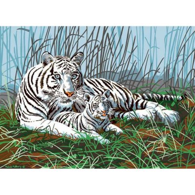STM Creatoys Malování velké Royal Bílý tygr – Zboží Mobilmania