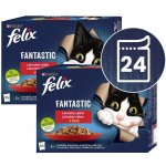 Felix Fantastic s kuřetem hovězím králíkem a jehněčím v želé 24 x 85 g – Zboží Mobilmania