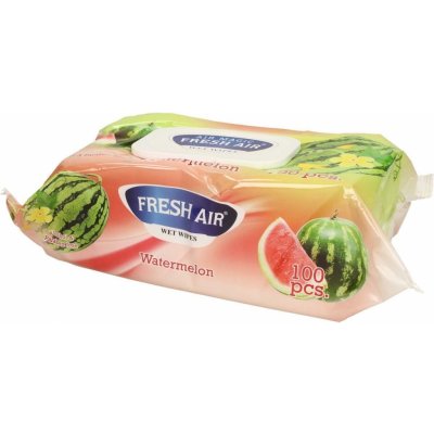 Fresh Air vlhčené ubrousky 100 ks klip Meloun – Zboží Dáma