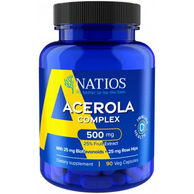 Natios Acerola Complex, 500 mg, 90 veganských kapslí