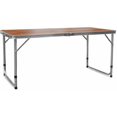 Aga MR2021 Skládací kempingový stolek 120x60x54/60/70 cm Hnědý – Hledejceny.cz