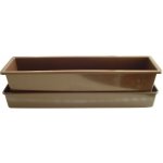 Nohel Garden Truhlík samozavlažovací LEBIŠ s knoty plastový hnědý 60 cm – Zboží Dáma Nohel Garden Truhlík samozavlažovací LEBIŠ s knoty plastový hnědý 60 cm – Zboží Dáma