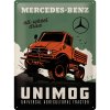 Obraz Nostalgic Art Plechová Cedule Mercedes-Benz Unimog