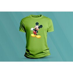 Sandratex dětské bavlněné tričko Mickey 2. lime