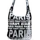 Mahel moderní crossbody Paris s bílým potiskem