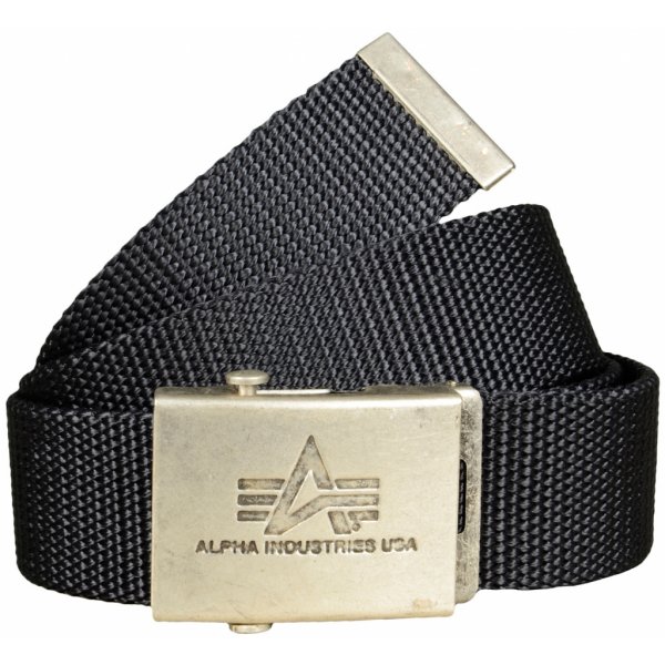 Pásek Alpha Industries Heavy Duty belt Charcoal
