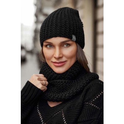 Fashionweek dámský zimní set čepice + šála komin NB1027 Černá – Hledejceny.cz