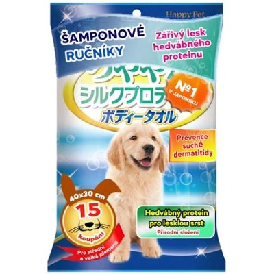 Japan Premium šamponové ručníky pro expresní koupání bez vody s prevencí kožní alergie 15 ks – Zbozi.Blesk.cz