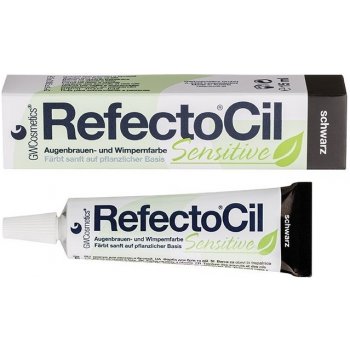 Refectocil Sensitive Eyelash & Eyebrow Tint barva na řasy a obočí Black 15 ml