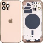 Kryt Apple iPhone 12 Pro Zadní Housing s Malými Díly zlatý – Zboží Mobilmania