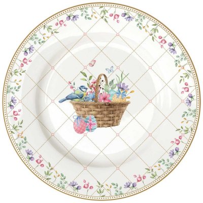 Velikonoční dezertní talíř Spring Bloom 19cm, Easy Life – Zboží Dáma